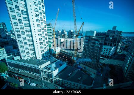 Centre-ville d'Auckland et environs, Nouvelle-Zélande Banque D'Images