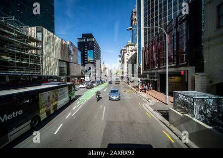 Trafic urbain d'Auckland, Nouvelle-Zélande Banque D'Images