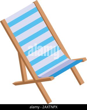 Icône chaise hamac, style isométrique Illustration de Vecteur