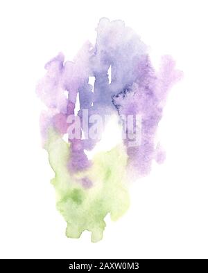 Aquarelle arrière-plan abstrait en couleur lavande Banque D'Images