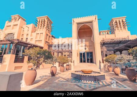 27 novembre 2019, Dubaï, Emirats Arabes Unis : Centre commercial Madinat Jumeirah et hôtel Banque D'Images