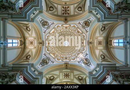 Église Madonna del Carmine à Martina Franca, province de Taranto, Pouilles, sud de l'Italie. Banque D'Images