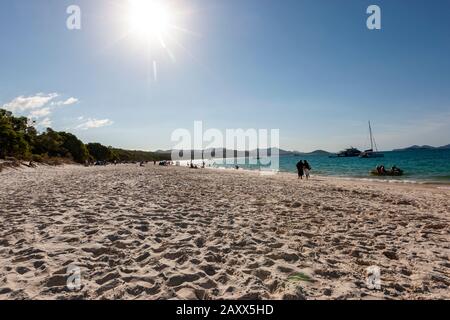 Whitehaven Beach sur Whitsunday Island, Queensland, Australie Banque D'Images