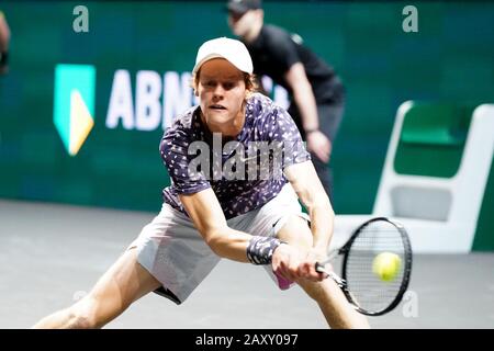 13 février 2020 Rotterdam, Pays-Bas tennis ABN Amro ATP Tournament Jannik Sner (ITA) Banque D'Images