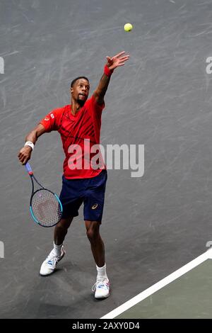 13 février 2020 Rotterdam, Pays-Bas tournoi ABN Amro ATP Gael Monfils (FRA) Banque D'Images