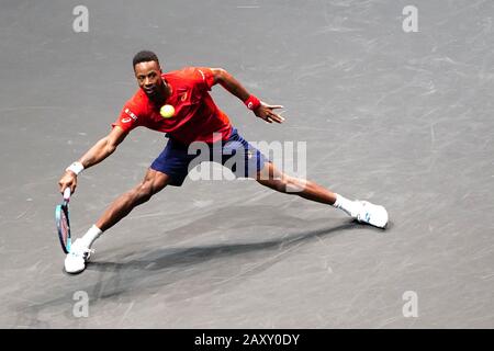 13 février 2020 Rotterdam, Pays-Bas tournoi ABN Amro ATP Gael Monfils (FRA) Banque D'Images