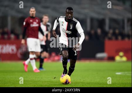 Milan, Italie - 13 février 2020: Blaise Matuidi de Juventus FC en action lors du match de football semi-final de Coppa Italia entre AC Milan et Juventus FC. Crédit: Nicolò Campo/Alay Live News Banque D'Images