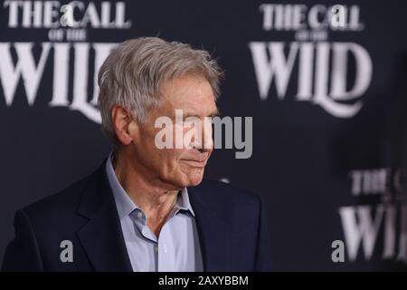 Los Angeles, États-Unis. 13 février 2020. Harrison Ford À La Première Mondiale « The Call Of The Wild » Tenue Au El Capitan Theatre De Los Angeles, Ca, Le 13 Février 2020. Crédit Photo: Joseph Martinez/Picturelux Crédit: Picturelux/The Hollywood Archive/Alay Live News Banque D'Images