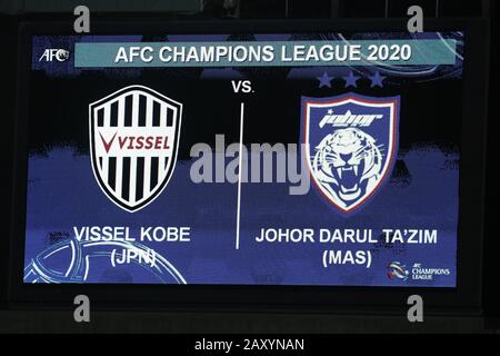 Kobe, Japon. 12 février 2020. Vue générale, 12 février 2020 - Football/Football: Match de la Ligue des Champions de l'AFC 2020 Group G entre Vissel Kobe 5-1 Johor Darul Ta'zim au stade Noevir Kobe à Kobe, Japon. Crédit: SportsPressJP/AFLO/Alay Live News Banque D'Images