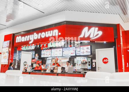 30 novembre 2019, Dubaï, Émirats arabes Unis : restaurant Marrybrun servant une cuisine malaisienne halal fastfood Banque D'Images