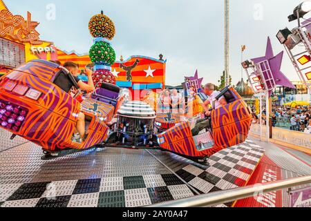 20 juillet 2019, Vienne, Autriche : attractions amusantes pour adultes et enfants dans le célèbre parc Prater de Vienne Banque D'Images