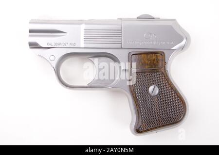 Pistolet de police aux États-Unis (deuxième arme) Cop Cal 357 Magnum - Cop Cal 357 Magnum Banque D'Images