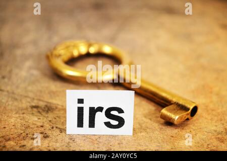 Irs et concept clé Banque D'Images