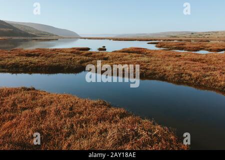 Schooner Bay, Drakes Estero, Point Reyes National Seashore, Californie Banque D'Images