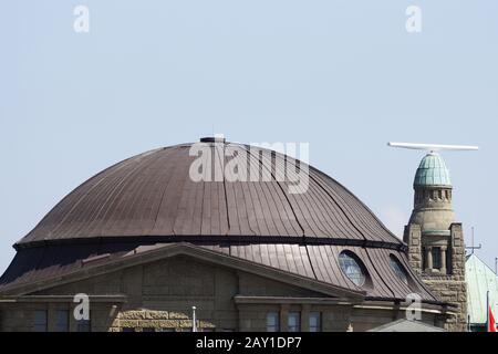 Ponts d'atterrissage de St Pauli à Hambourg, Allemagne Banque D'Images