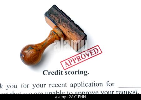 Notation de crédit Banque D'Images