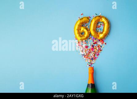 bouteille de champagne du 60ème anniversaire Banque D'Images