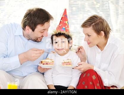 Joyeux anniversaire de fête familiale Banque D'Images