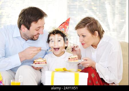 Joyeux anniversaire de fête familiale Banque D'Images