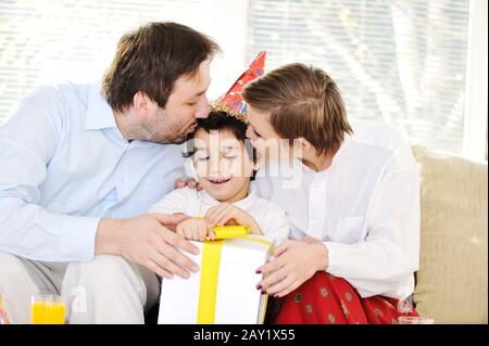 Joyeux anniversaire de fête familiale Banque D'Images