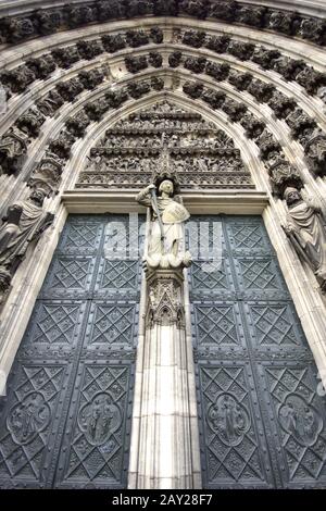 Dôme de Cologne (Hohe Domkirche St. Petrus), Allemagne Banque D'Images