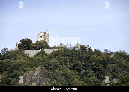 Château-ruine Drachenfels, Siebengebirge, Koenigswin Banque D'Images