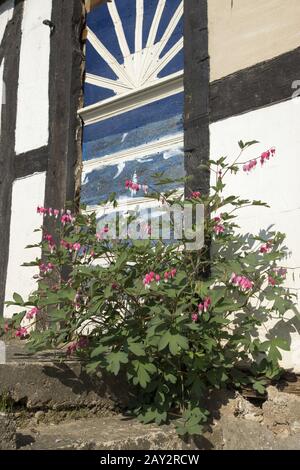 Maisons à colombages à Mechernich-Kommern, Eifel, Banque D'Images