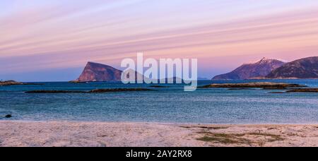 île de sommaroy, région de troms, près de tromso, norvège Banque D'Images