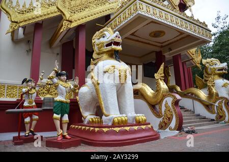 Temple bouddhiste birman Maha Sasana RAMSI à Singapour Banque D'Images