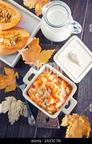 Porridge de citrouille Banque D'Images
