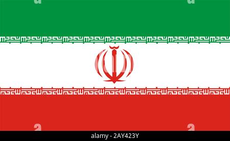 Drapeau de l’Iran Banque D'Images