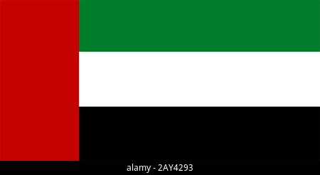 Drapeau Émirats Arabes Unis Banque D'Images