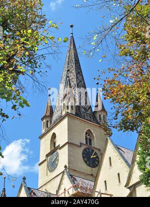La cathédrale luthérienne de Sibiu Banque D'Images