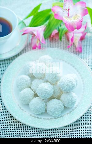 Boules de noix de coco Banque D'Images