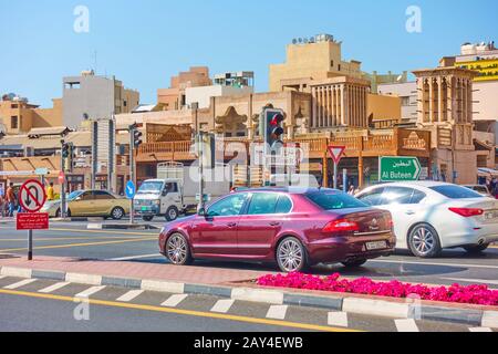 Dubaï, Émirats Arabes Unis - 31 Janvier 2020 : Quartier De Deira Et Marché Aux Épices De Dubaï Banque D'Images