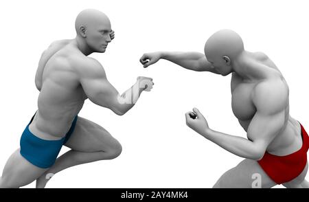 Arts martiaux mixtes Banque D'Images