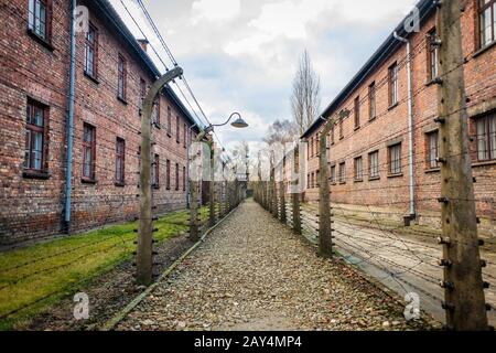 Camp De Concentration D'Auschwitz, Pologne Banque D'Images