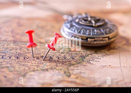 ancienne carte Banque D'Images