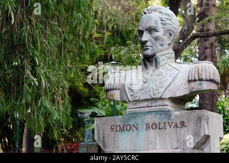 Monument Simon Bolivar dans la municipalité de Jardim Banque D'Images