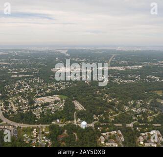 Baltimore, Maryland- septembre 2017 : gros plan aérien du paysage à Baltimore, Maryland. Banque D'Images