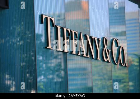 Bangkok /Thaïlande, 29 décembre 2019 - Tiffany & Co. Phare à bangkok. Tiffany & Co. Est une société de luxe de marque américaine Banque D'Images