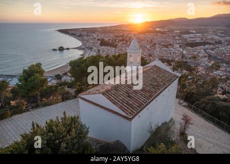 L'ERMITAGE DE SAN JUAN BAPTISTA VIEILLE VILLE BLANES COSTA BRAVA Gérone Catalogne Espagne Banque D'Images