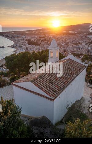 L'ERMITAGE DE SAN JUAN BAPTISTA VIEILLE VILLE BLANES COSTA BRAVA Gérone Catalogne Espagne Banque D'Images