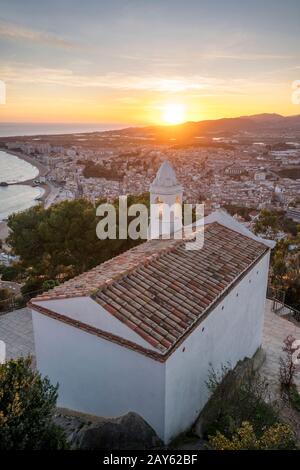 L'ERMITAGE DE SAN JUAN BAPTISTA VIEILLE VILLE BLANES COSTA BRAVA Gérone Catalogne Espagne Banque D'Images