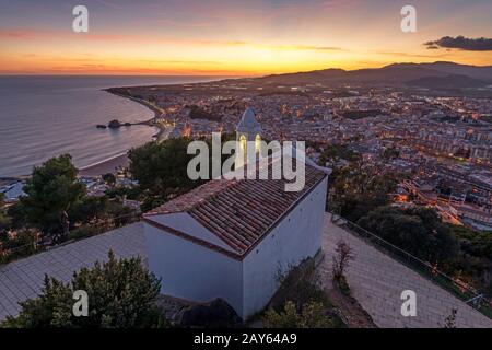 L'ERMITAGE DE SAN JUAN BAPTISTA VIEILLE VILLE BLANES COSTA BRAVA Gérone Catalogne Espagne Banque D'Images