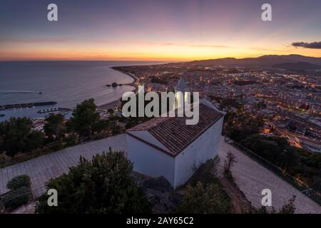 L'ERMITAGE DE SAN JUAN BAPTISTA VIEILLE VILLE BLANES COSTA BRAVA Gérone Catalogne Espagne Banque D'Images