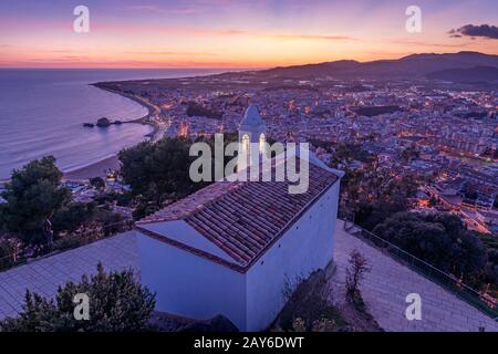 L'ERMITAGE DE SAN JUAN BAPTISTA VIEILLE VILLE BLANES COSTA BRAVA Gérone Catalogne Espagne Banque D'Images