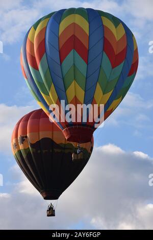 Lancement du ballon à l'aube au festival de montgolfière Adirondack 2016, qui s'est tenu du 22 au 25 septembre Banque D'Images