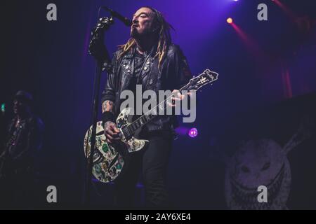Le gingembre sauvage, chanteur/guitariste des wildhearts vivent au ritz manchester royaume-uni le 31 janvier 2020 Banque D'Images
