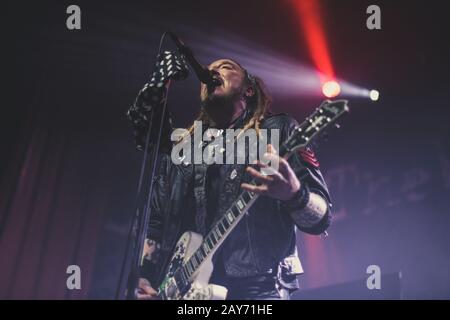 Le gingembre sauvage, chanteur/guitariste des wildhearts vivent au ritz manchester royaume-uni le 31 janvier 2020 Banque D'Images